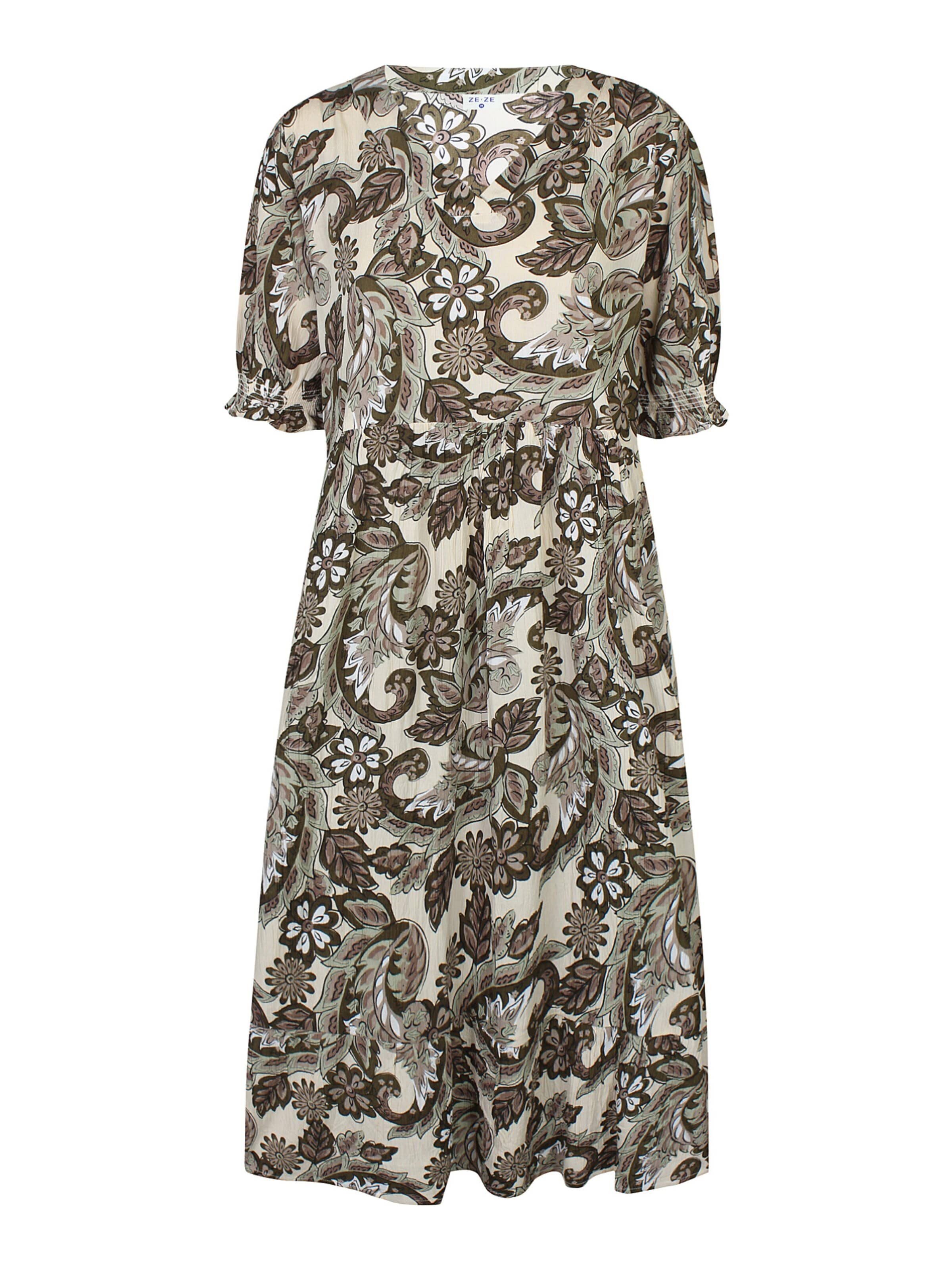 ze-ze Kleid 'Doma 024'‌‌‌‌‌ in Grün: Vorderseite