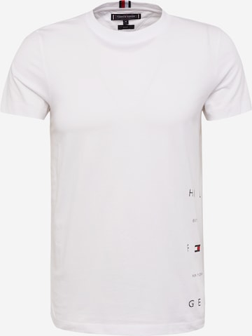 T-Shirt TOMMY HILFIGER en blanc : devant