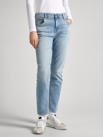 Pepe Jeans Tapered Jeans in Blauw: voorkant