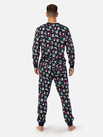 PANTONECLO Pajamas long 'Pantoneclo Men’s Pajama Set' in Mixed colours