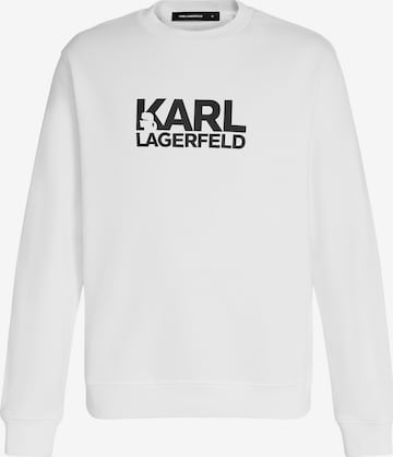 Karl Lagerfeld Μπλούζα φούτερ σε λευκό: μπροστά