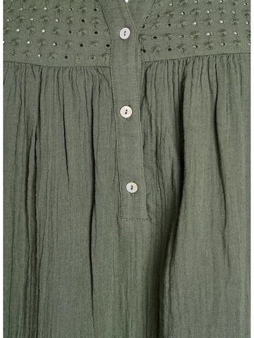 Zizzi Bluse 'Cavivu' in Grün