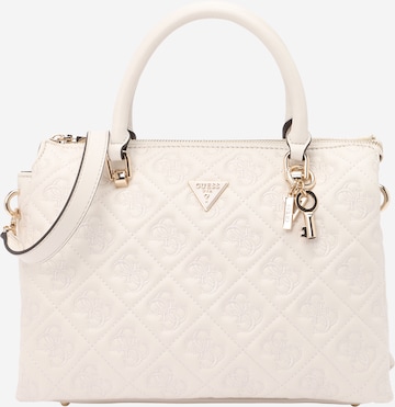 Sacs à main 'ADELASIA MULTI COMP SATCHEL' GUESS en blanc : devant