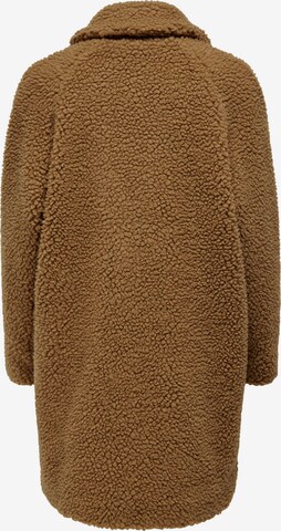 Only Maternity Between-Seasons Coat 'Mama Sherpa' in Brown