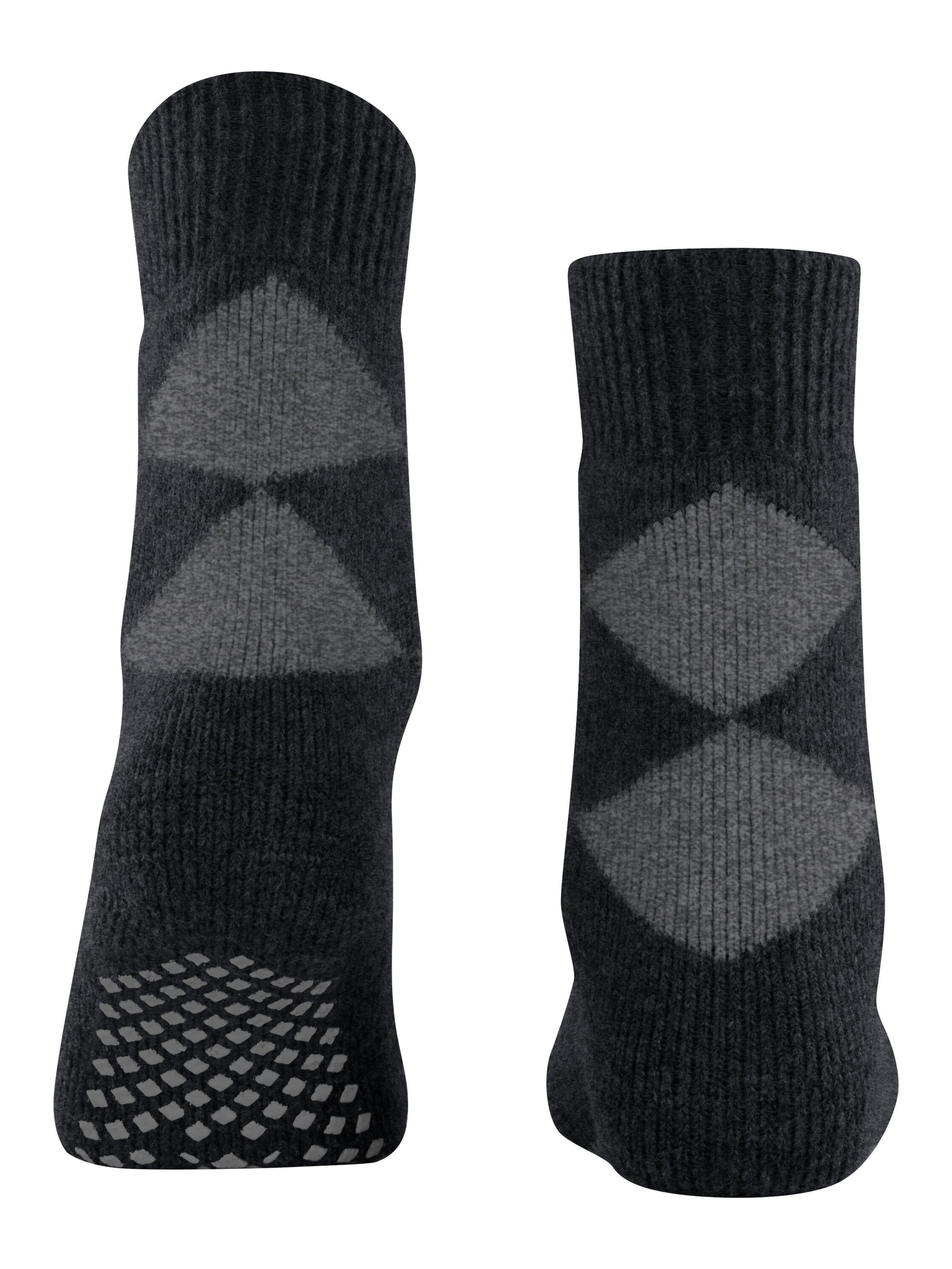 BURLINGTON Socken 'Cosy Argyle'‌‌‌‌ in Schwarz
