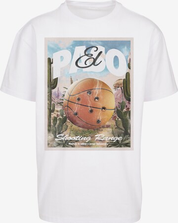 Mister Tee Shirt 'El Paso' in Wit: voorkant