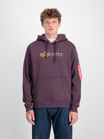ALPHA INDUSTRIES Sweatshirt i lila: framsida