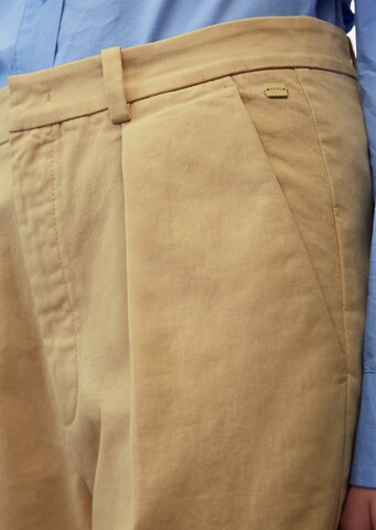 Marc O'Polo DENIM Loosefit Chinohousut värissä beige