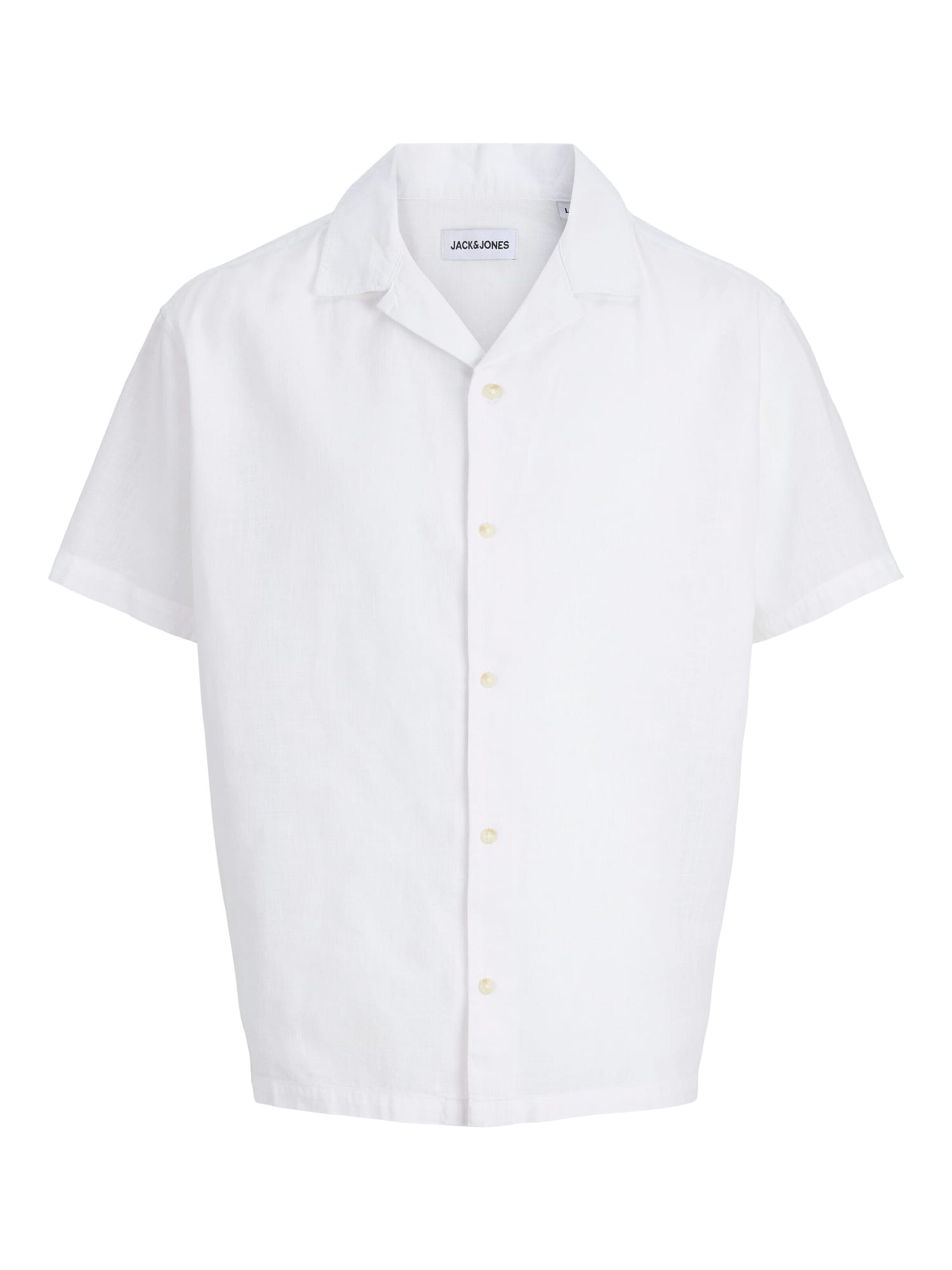 JACK & JONES Button Up Shirt 'Summer' in XXL in Off white, Item view