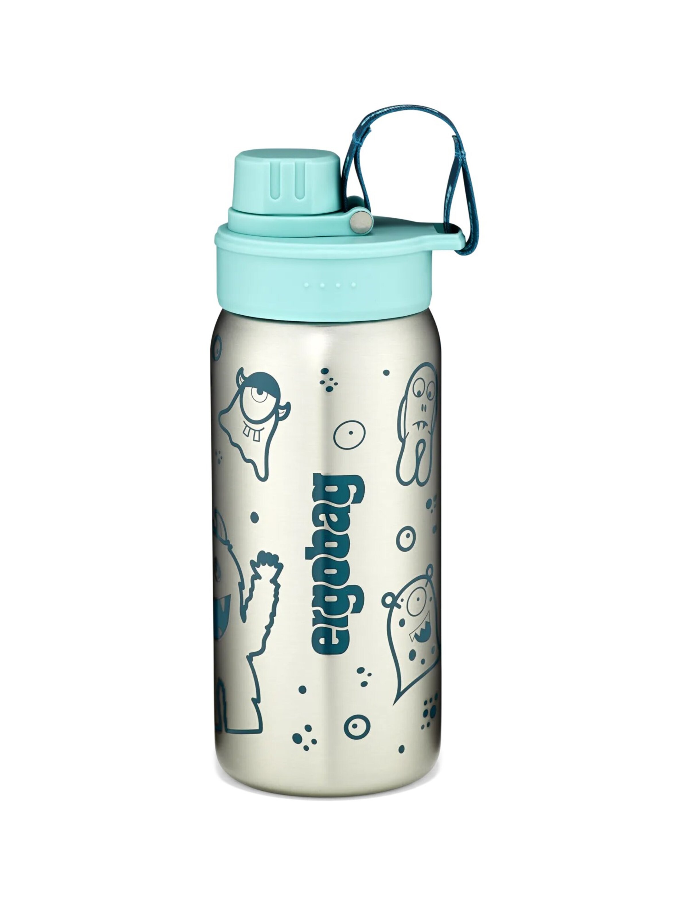 ergobag Drinking Bottle 'Trinkflasche Edelstahl Trinkflasche' in Green: front