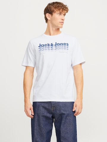JACK & JONES Koszulka 'JJTEX' w kolorze biały: przód