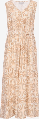 Robe Usha en beige : devant