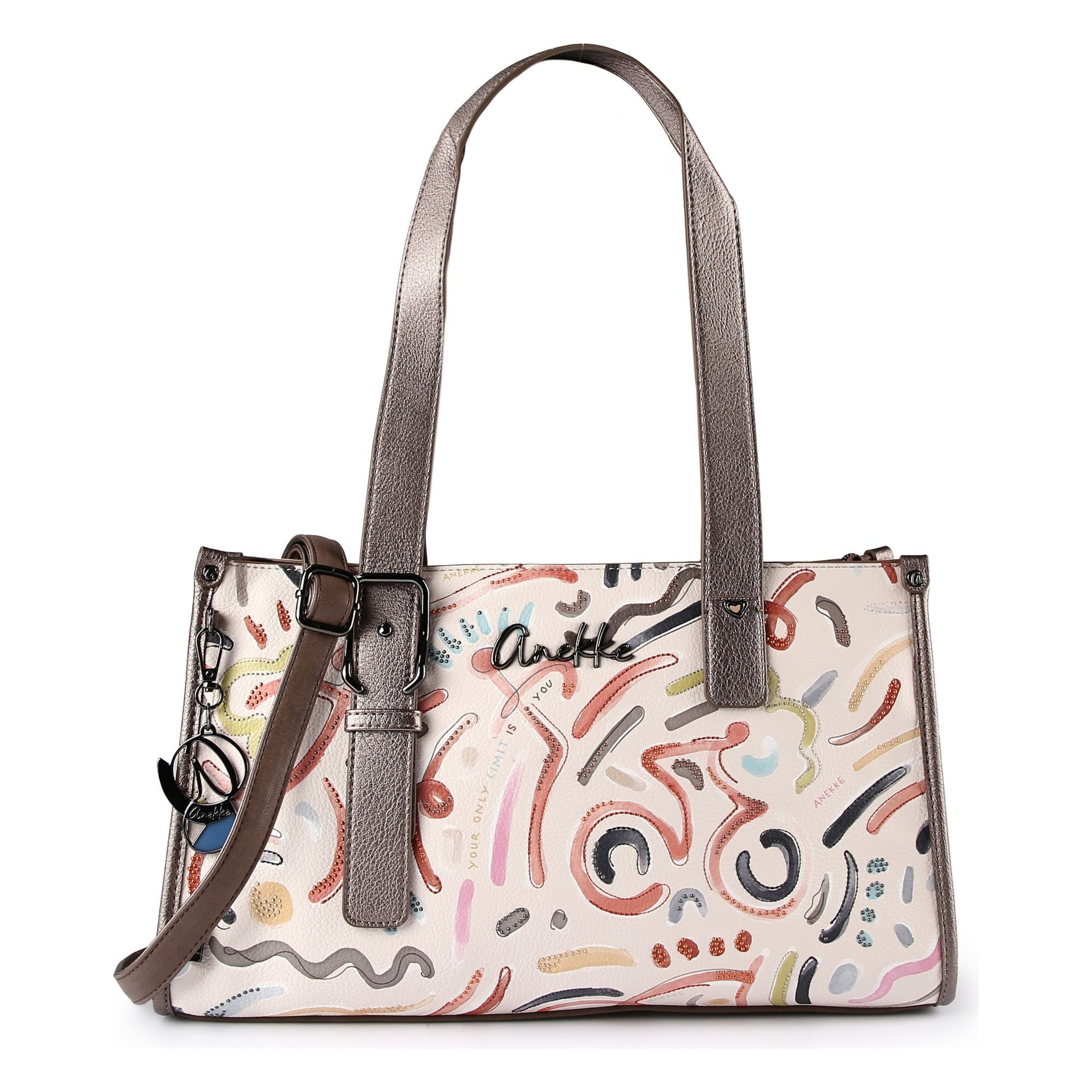 Anekke Schultertasche 'Olympia' in Beige: Vorderseite