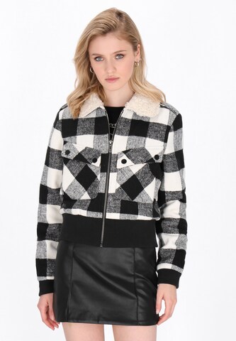 Veste mi-saison myMo ROCKS en noir : devant