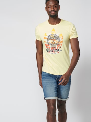 T-Shirt KOROSHI en jaune