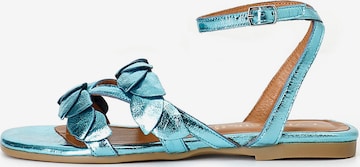 Sandalo di CAFè NOIR in blu: frontale