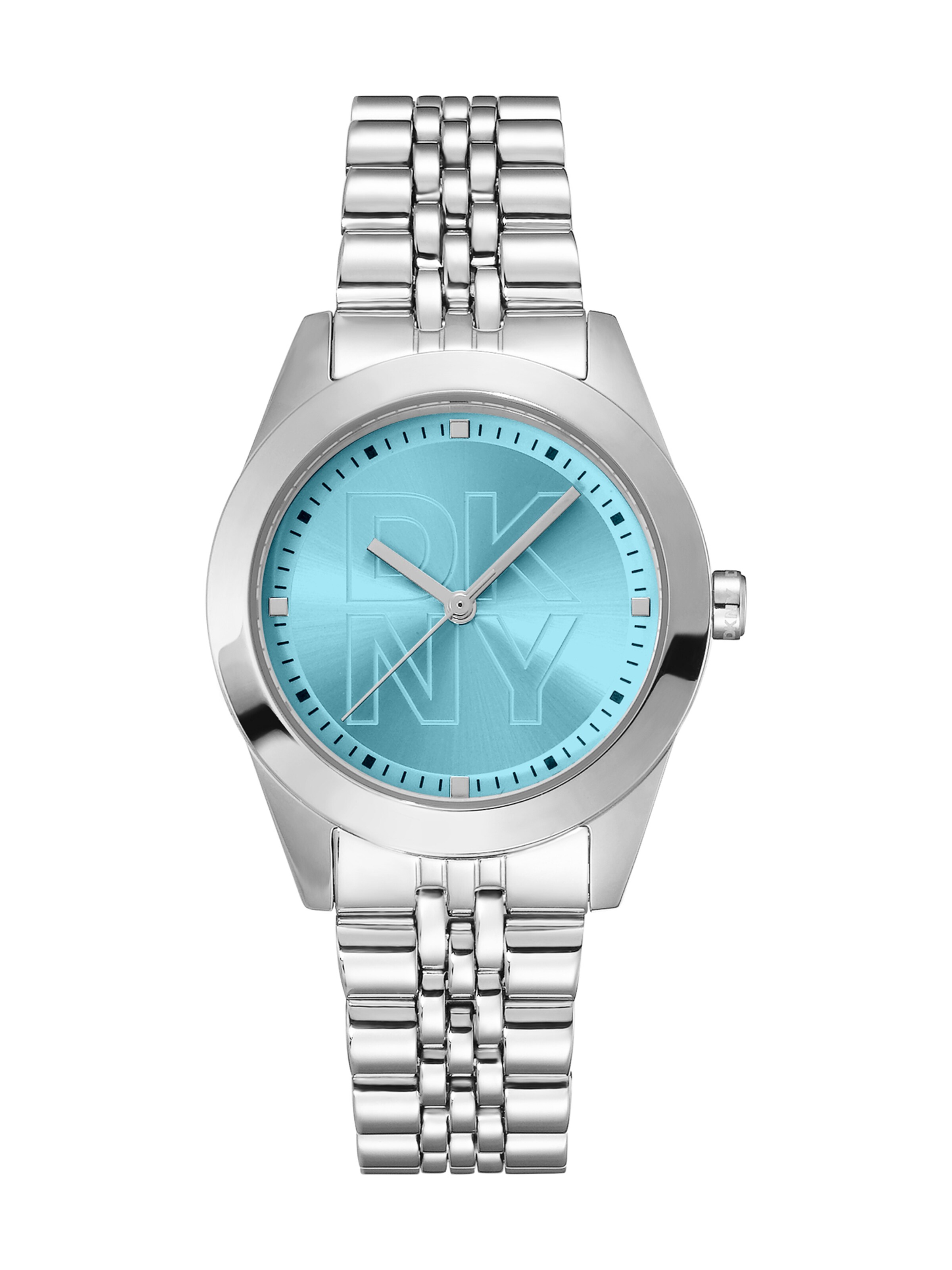 DKNY Quarzuhr 'Parsons Logo' in silber, Produktansicht