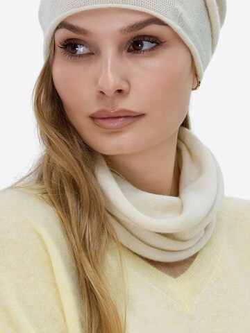 BELLEMERE NEW YORK Scarf 'Multifunktionaler Kaschmir-Nackenwärmer 3-in-1' in White: front