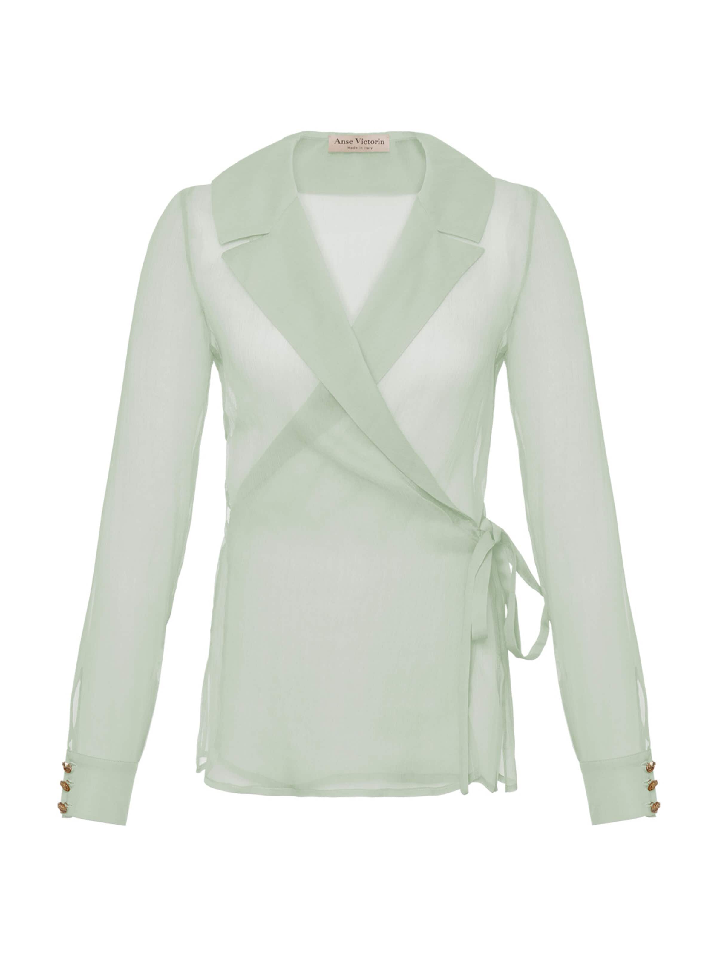Anse Victorin Blouse 'Eva' in Green: front