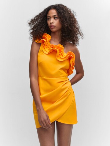 MANGO Kleid 'Honey' in Orange: predná strana