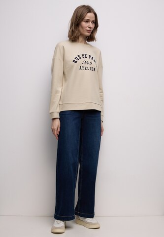 STREET ONE Sweatshirt i beige