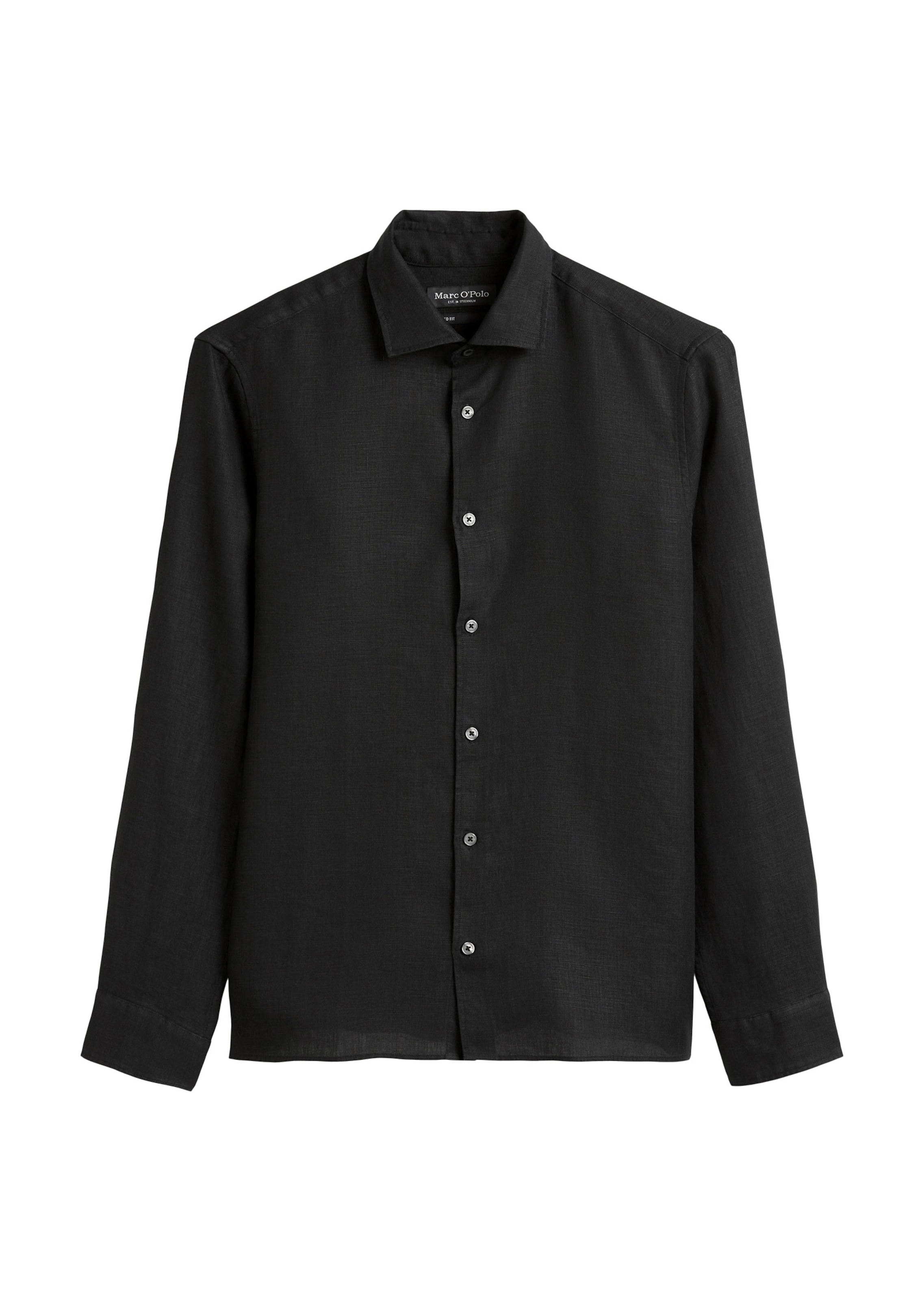 Marc O'Polo Button Up Shirt in Black: front