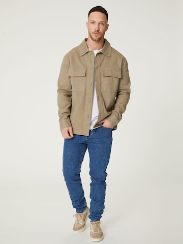 DAN FOX APPAREL Regular fit Overhemd 'Arvid' in Bruin