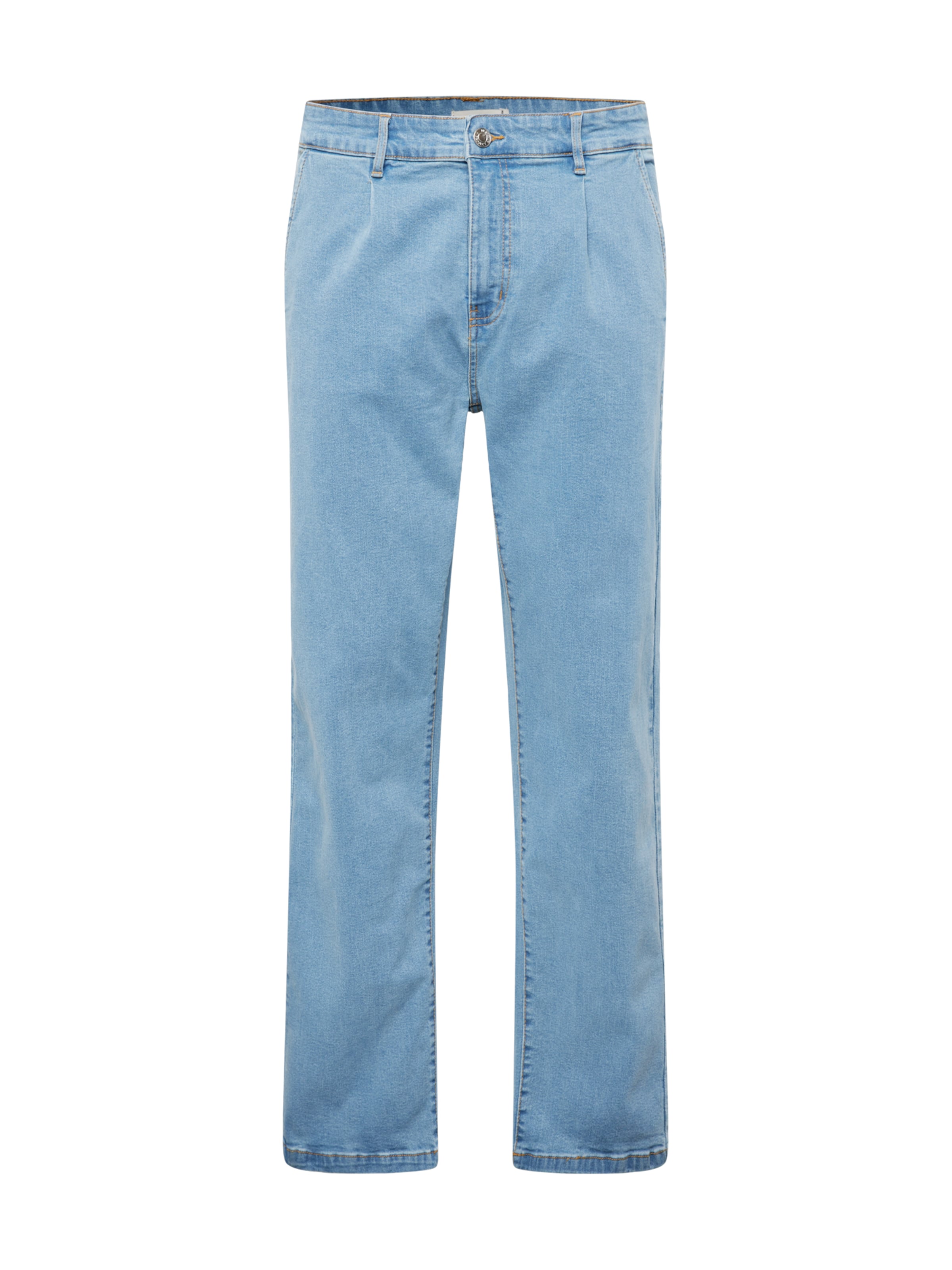 Denim Project Džíny se sklady v pase 'Slouchy' – modrá: přední strana