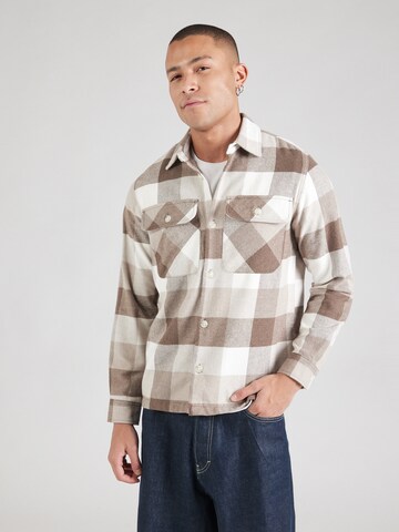 JACK & JONES Comfort fit Overhemd 'JPRRaymond' in Bruin: voorkant