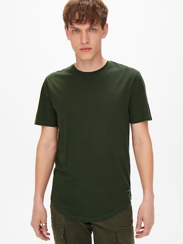 Only & Sons - Ajuste regular Camiseta 'Matt' en verde