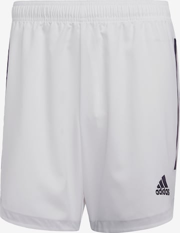 ADIDAS SPORTSWEAR Regular Workout Pants 'Condivo 20' in White: front