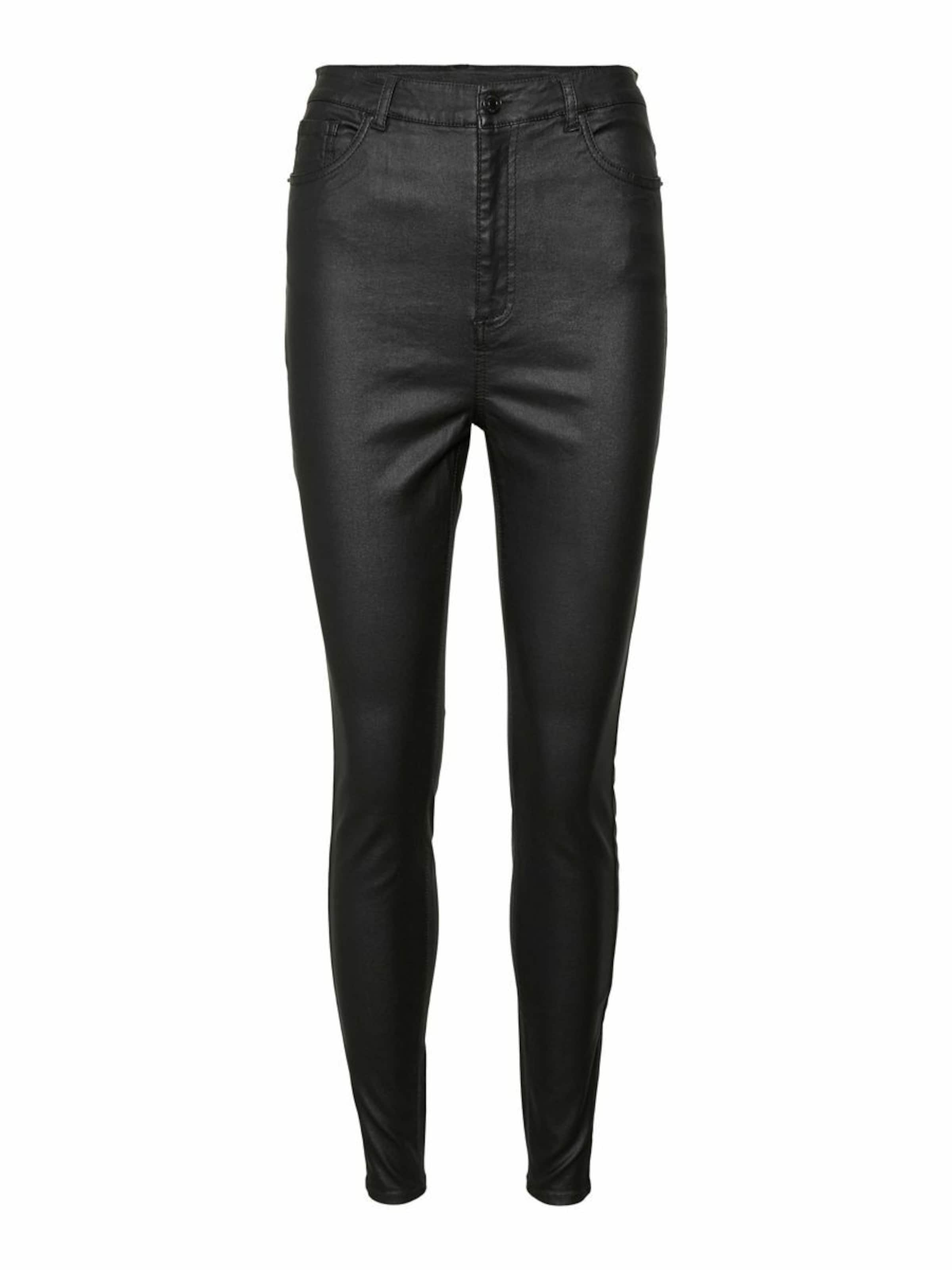 VERO MODA Skinny Bukser i sort: forside