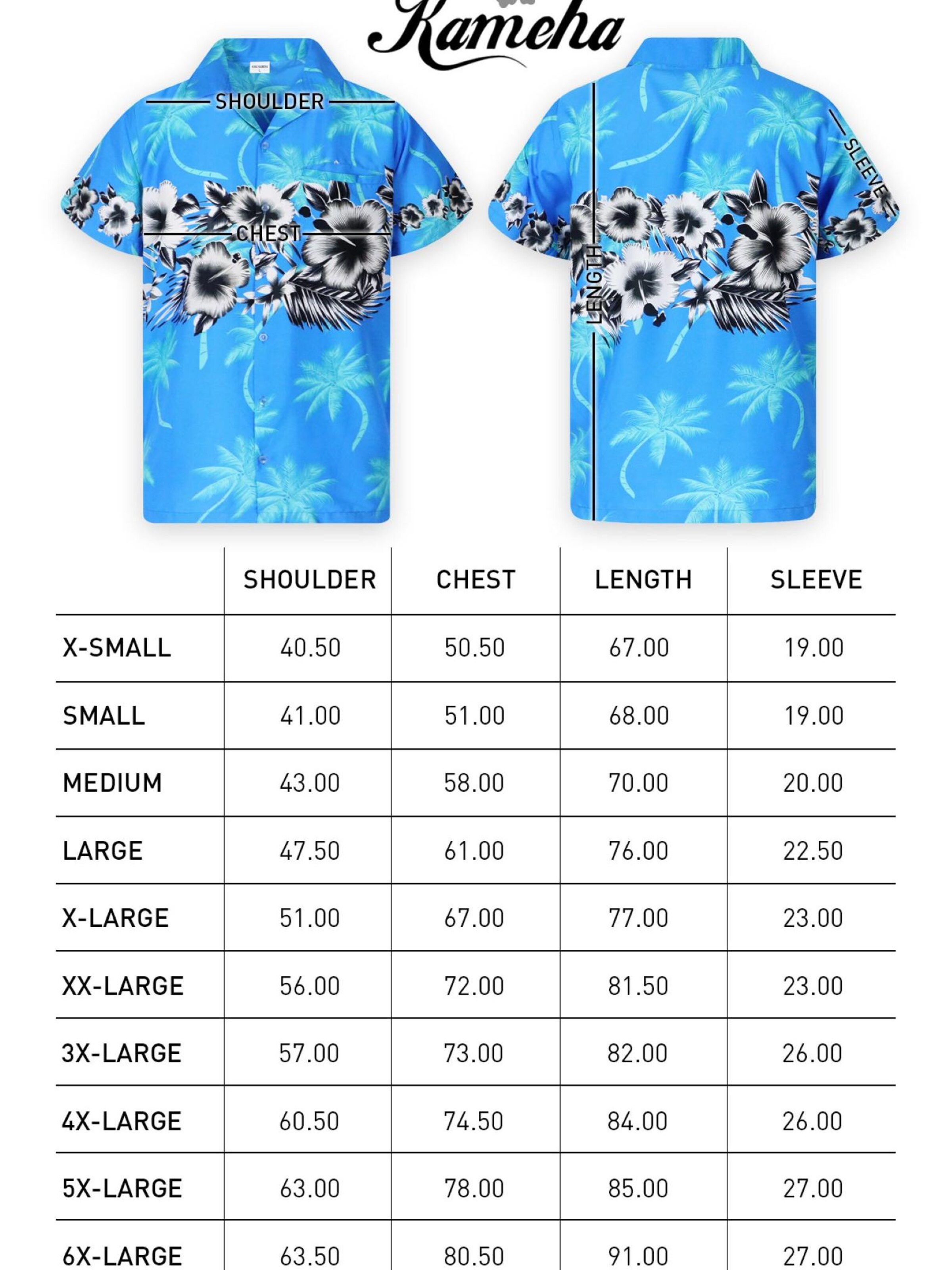 King Kameha Bluse 'Flower Chest'‌‌‌ in Blau