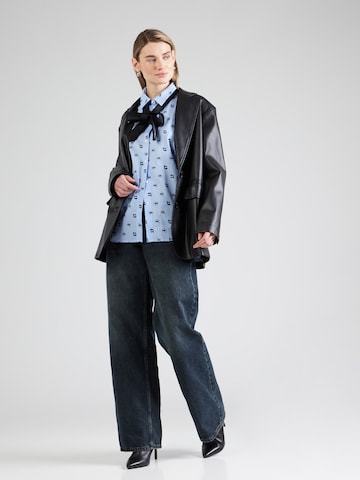 Chemisier 'Ikon' Karl Lagerfeld en bleu