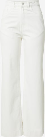 Denim Project Široke hlačnice Kavbojke 'FREJA' | bela barva: sprednja stran