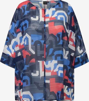 Ulla Popken Blouse in Blauw: voorkant