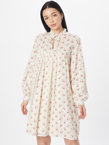 Lollys Laundry Shirt Dress 'Georgia' in Beige: front