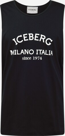 Maglietta di ICEBERG in nero: frontale