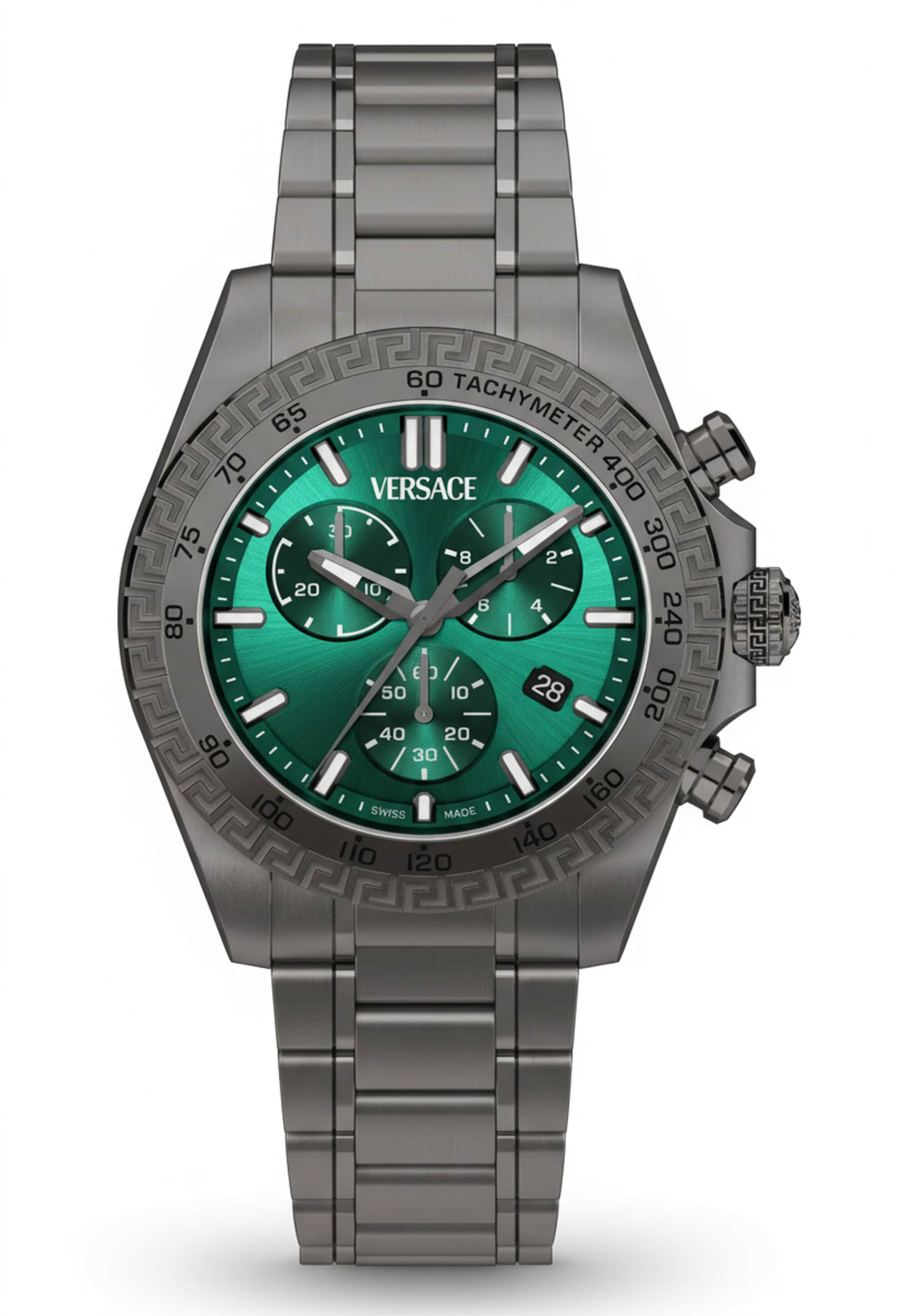VERSACE Analog Watch in Dark grey / Green, Item view