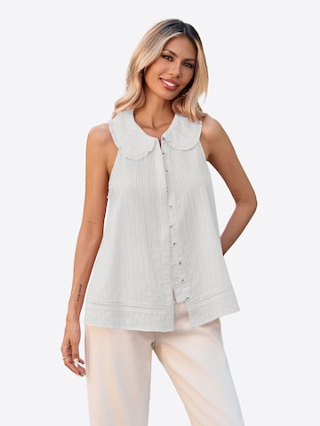 Imily Bela - Blusa en blanco: frente