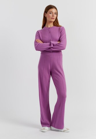 Chinti & Parker Wide Leg Bukser 'Basics' i lilla