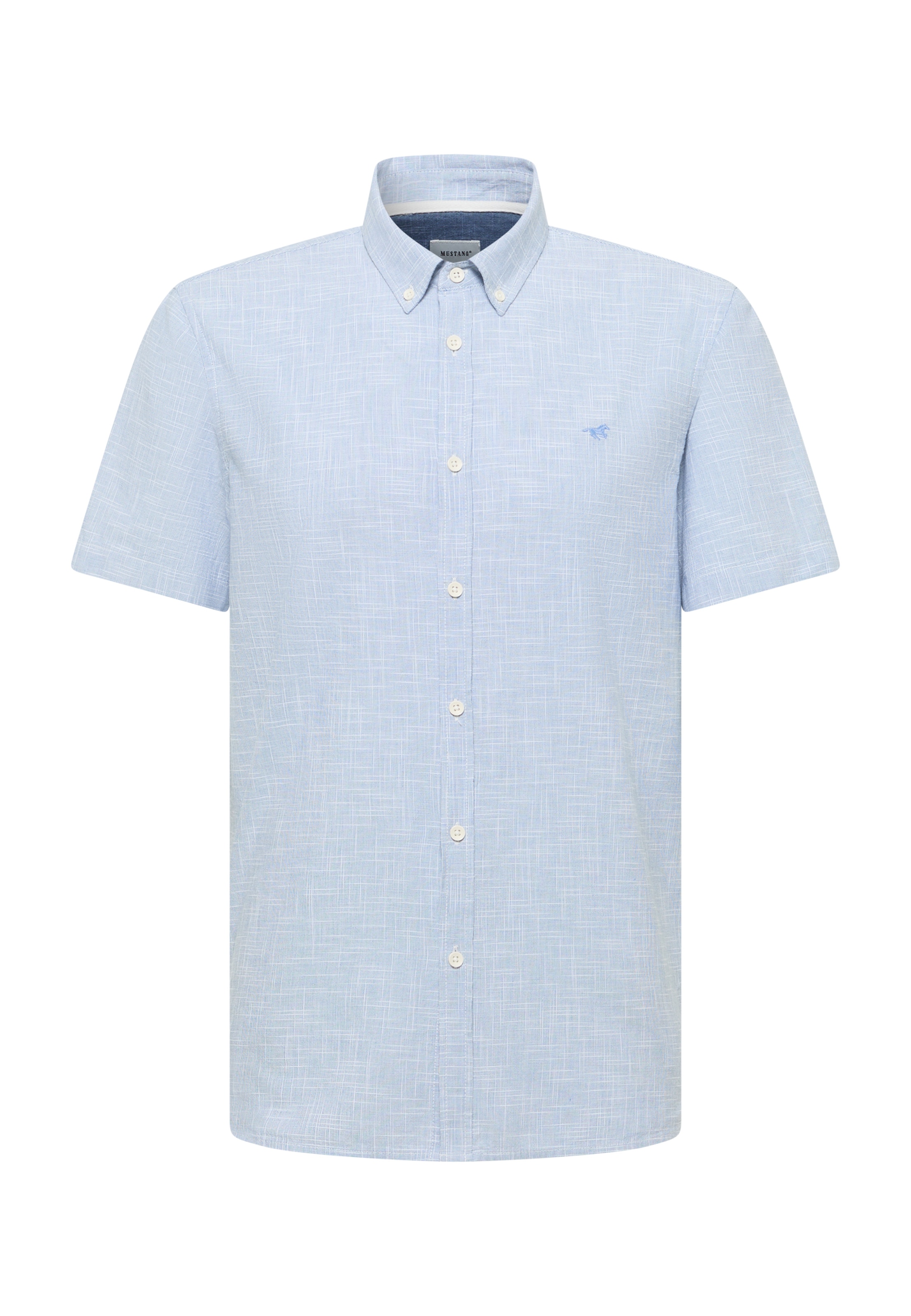 MUSTANG Button Up Shirt 'Berkeley' in Blue: front
