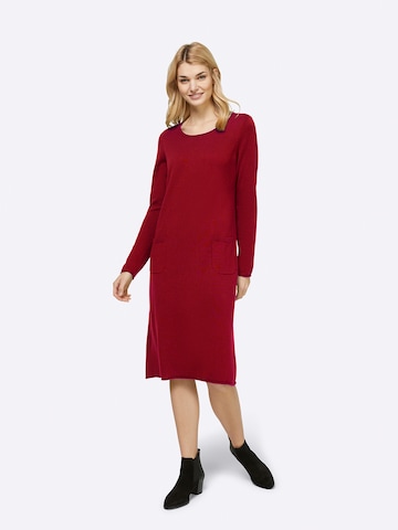 heine - Vestido de malha em vermelho: frente