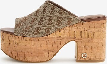 GUESS Clogs 'Yaki' in Beige: front