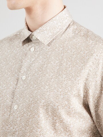 Casual Friday Regular Fit Hemd 'JERMEMY' in Braun