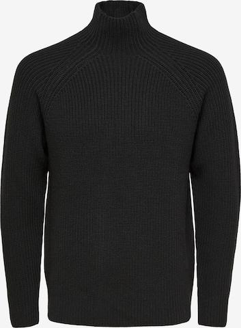 SELECTED HOMME Pullover 'Sorett' i sort: forside