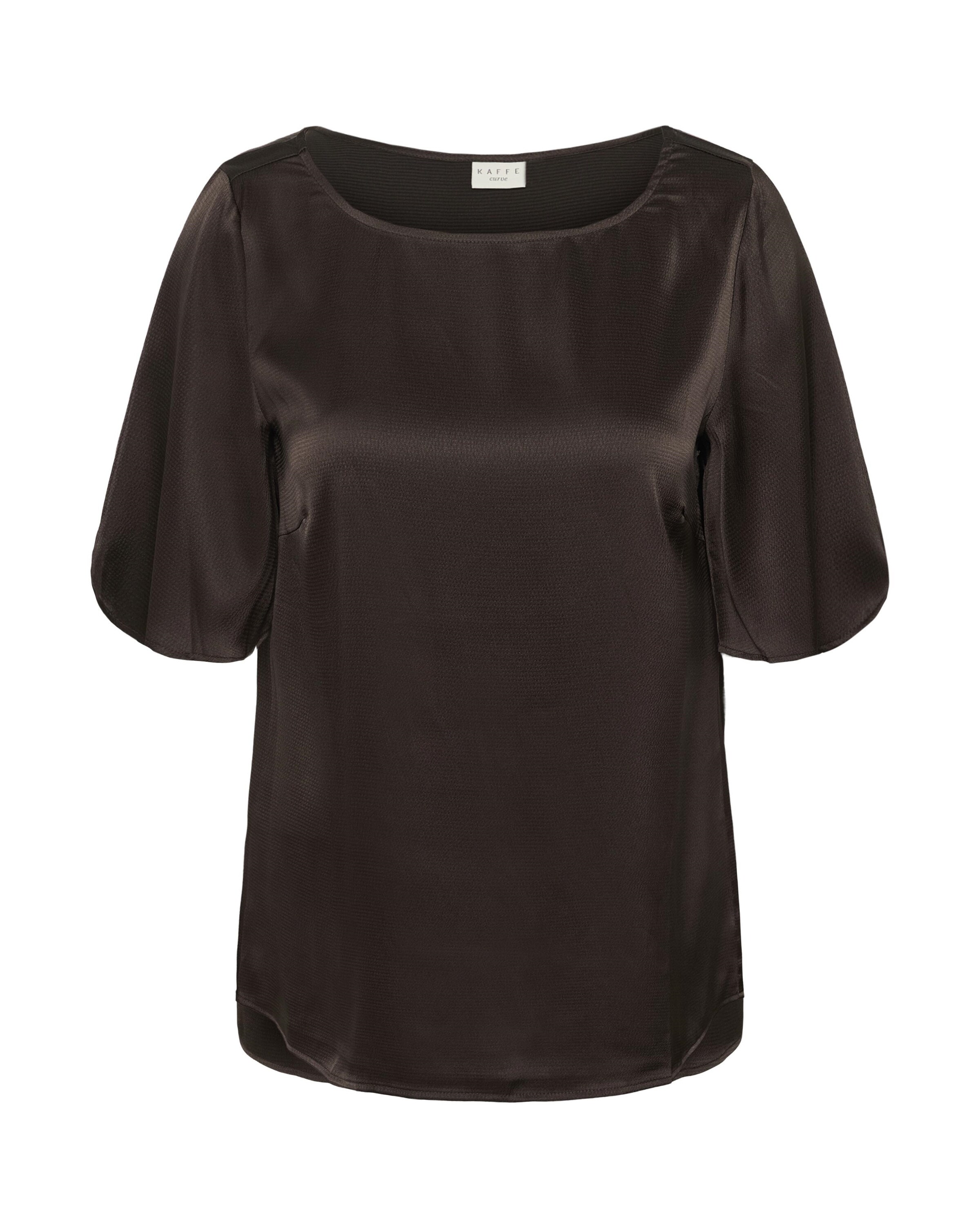 Chemisier 'KCdina' KAFFE CURVE en marron : devant