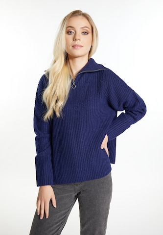 Pull-over 'Incus' DreiMaster Vintage en bleu : devant