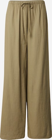 studioselectWide Leg/ Široke nogavice Hlače 'Inka' - zelena boja: prednji dio