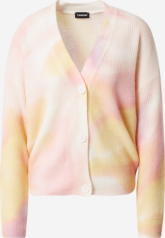 TAIFUN Knit Cardigan in Pink: front